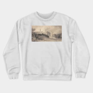 Bolton Priory, Yorkshire by John Sell Cotman Crewneck Sweatshirt